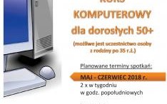 Nieodpłatny kurs „Podstawy obsługi komputera” dla osób dorosłych w Gminnej Bibliotece Publicznej w Suszcu