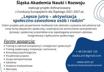 „Lepsze jutro – aktywizacja społeczno-zawodowa”