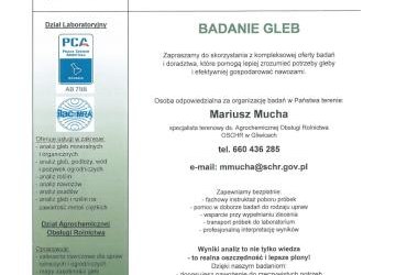 Badanie gleb - kompleksowa oferta badania i doradztwa dla rolników