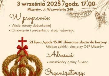 Warsztaty wicia korony dożynkowej w Mizerowie