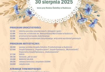 Zapraszamy na Dożynki Sołecko-Gminne w Rudziczce