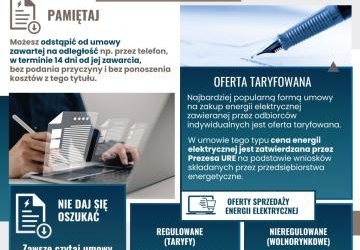 Kampania Informacyjna dotyczącą rachunków za energię elektryczną pt. „Rachunki pod kontrolą konsumenta”