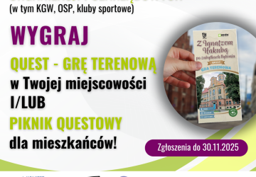 Konkurs dla organizacji pozarządowych organizowany w ramach projektu „Questy – narzędzie aktywizacji dla lokalnych organizacji”