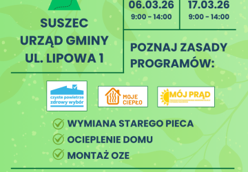 Marcowe spotkania z ekodoradcą w Urzędzie Gminy Suszec