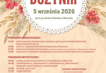 Powiatowo-Gminne Dożynki 2026 już 5 września w Mizerowie!