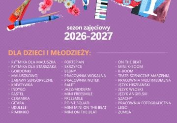 Zajęcia w nowym sezonie kulturalnym!